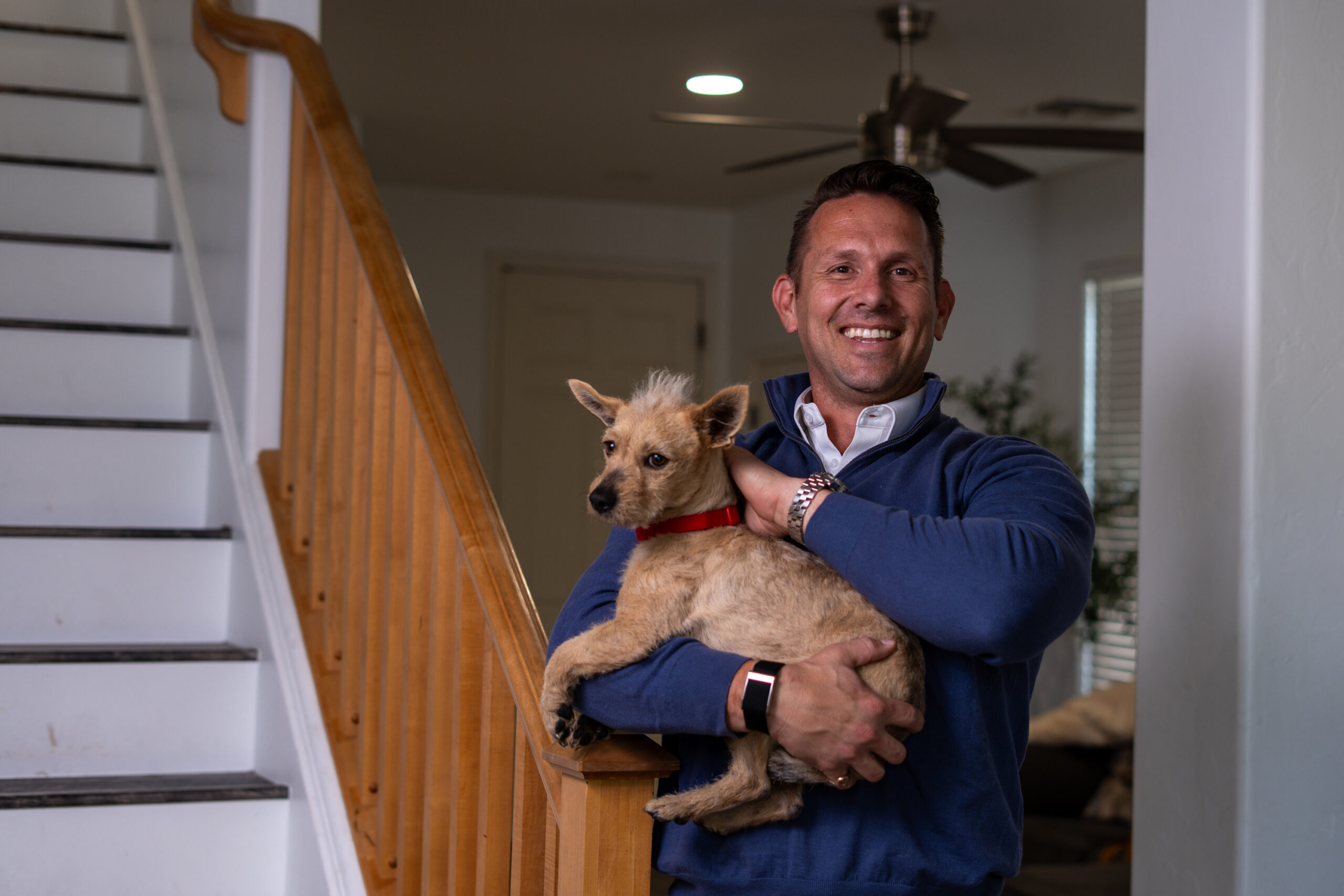 John Winchester with dog